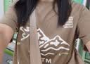 美特斯邦威短袖T恤女26夏新款潮流寬松落肩舒適戶外風印花休閑通勤t恤衫女 棕色 L 165 88A 曬單實拍圖