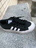 adidas NIZZA PLATFORM厚底增高運動帆布鞋女阿迪達斯三葉草 一號黑/白   36 曬單實拍圖