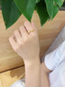 中國黃金（CHINA GOLD）黃金碎冰冰戒指男女足金素圈指環(huán)固口情侶對(duì)戒情人節(jié)禮物送老婆 碎碎冰戒指 圈號(hào)10【國金禮盒】 約1.1g 曬單實(shí)拍圖