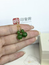 印象眸S925銀和田玉耳釘女款碧玉耳墜福祿葫蘆耳勾送媽媽 曬單實拍圖