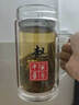 CRHMMFLF新款百家姓雙層玻璃杯印字定制男士茶杯商務(wù)辦公手柄泡茶水杯子 【張】+【平安喜樂(lè)】 420ML 曬單實(shí)拍圖