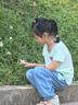 班尼路童裝女童防蚊褲夏季2026新款兒童褲子大童女孩純棉舒適牛仔褲薄款 淺藍(lán)BNL糖果漸變兔X 130 曬單實拍圖