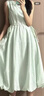 戀的連衣裙夏季2026新款收腰長裙學生少女小個子高中初中女生夏天裙子 綠色 均碼 (可備注碼數) 曬單實拍圖