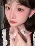 芯奢S999純銀針粉色小方鉆耳釘女士簡約小巧睡覺免摘耳飾甜美精致耳環 s999銀針粉鉆耳釘一對+S999足銀耳堵 曬單實拍圖
