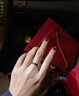 卡地亞（Cartier）戒指 C de系列戒指情侶對戒男女結(jié)婚戒 送女友愛人禮物 3MM 18k玫瑰金 B4087200 保卡信息-隨機年份 52 曬單實拍圖