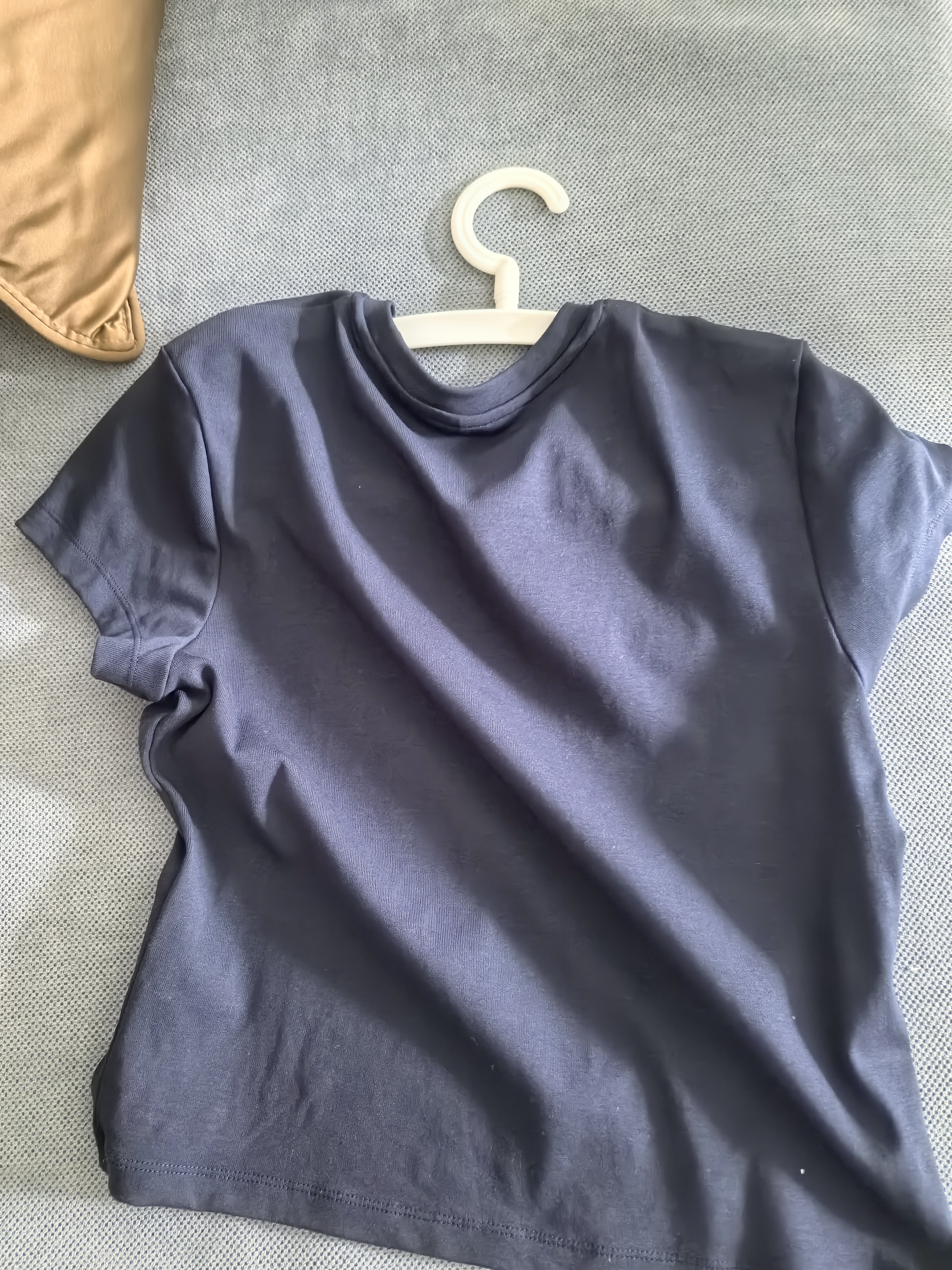 優(yōu)衣庫圓領(lǐng)短T恤/短袖女裝26春夏新款483455 69 藏青色 XL 曬單實拍圖