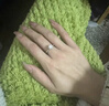 DR七夕莫桑石戒指情侶對戒pt950對戒求婚結婚男女送女朋友生日禮物 【相伴經典對戒】男20分+女50分 曬單實拍圖