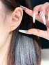 老鳳祥黃金耳釘2026新款七夕情人節禮物女士四葉草足金耳環耳飾送女友 曬單實拍圖