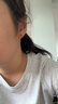 小銀匠蜜蠟S925銀竹節(jié)方糖耳釘女新中式國(guó)風(fēng)黃色黃寶石耳飾耳環(huán)女友禮物 曬單實(shí)拍圖