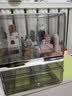 悅澈化妝品收納柜化妝品收納盒大容量桌面家用防塵收納箱口紅置物架子 【大號-翻蓋款二層】透灰色 曬單實拍圖