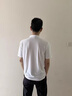 卡丹路（CARDANRO）200支液氨長絨棉涼感夏季新款冰絲休閑翻領男士短袖POLO衫男 白色 L 曬單實拍圖