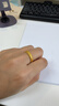 中國黃金（CHINA GOLD）足金999腰纏萬貫黃金戒指時尚女士指環(huán)送女友老婆七夕情人節(jié)禮物 【京東倉直發(fā)】16#-約0.7g 曬單實拍圖