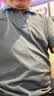 安踏polo衫男士長袖T恤夏秋季透氣寬松商務健身服跑步訓練服上衣男 【冰膚速干】男裝灰-9 字母logo L 曬單實拍圖