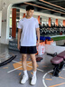 迪桑特（DESCENTE）TRAINING系列TRICOT經(jīng)編涼感防曬UPF50+短袖T恤男士新品 WT-白色 L (175/96A) 曬單實拍圖