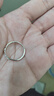 中國(guó)黃金（CHINA GOLD）孤星足銀戒指男士尾戒素圈活口指環(huán)七夕情人節(jié)禮物送男友老公生日 孤星足銀男戒【今/次日達(dá)】 曬單實(shí)拍圖