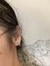 白嵐滿鑲耳圈女925銀耳飾耳環設計感時尚優雅高級氣質七夕情人節禮物 S925銀+5A鋯石（13.5*12.3mm） 曬單實拍圖