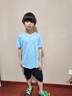 真維斯童裝兒童套裝男童2026新款冰絲速干夏季男孩短袖衣服中大童運動服 【速干透氣 短袖運動套裝】藍 傳奇黑_9 130 曬單實拍圖