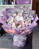 巧沁小時達玫瑰康乃馨混搭花束送閨蜜女友生日鮮花速遞全國同城配送 【幸福之約】紫羅蘭紫玫瑰蓬萊松混搭花束 曬單實拍圖