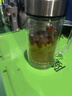 富光拾喜雙層玻璃杯男女辦公水杯 帶手柄帶濾網(wǎng)大容量泡茶杯子 520ml本色 曬單實拍圖