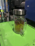 富光拾喜雙層玻璃杯男女辦公水杯 帶手柄帶濾網(wǎng)大容量泡茶杯子 520ml本色 曬單實拍圖