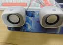 惠普（HP）電腦音響臺式家用有線小音箱超重低音炮小型迷你電競游戲揚聲器 【小團子】糯米白 曬單實拍圖