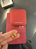 周大福鏤空爆閃方糖星星黃金耳飾女約1.8g EOF1673生日禮物 曬單實拍圖