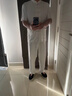 羅蒙（ROMON）中老年唐裝男25夏季中國風亞麻套裝棉麻短袖夏裝服裝中式半袖男裝 麻本色 XL 175碼(115-125斤推薦 曬單實拍圖