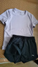 安踏運動套裝女2026新款夏季新款羽毛球服健身跑步短袖短褲兩件套 【冰絲速干套裝】綢灰紫/基礎黑 （防走光設計） M /165 曬單實拍圖