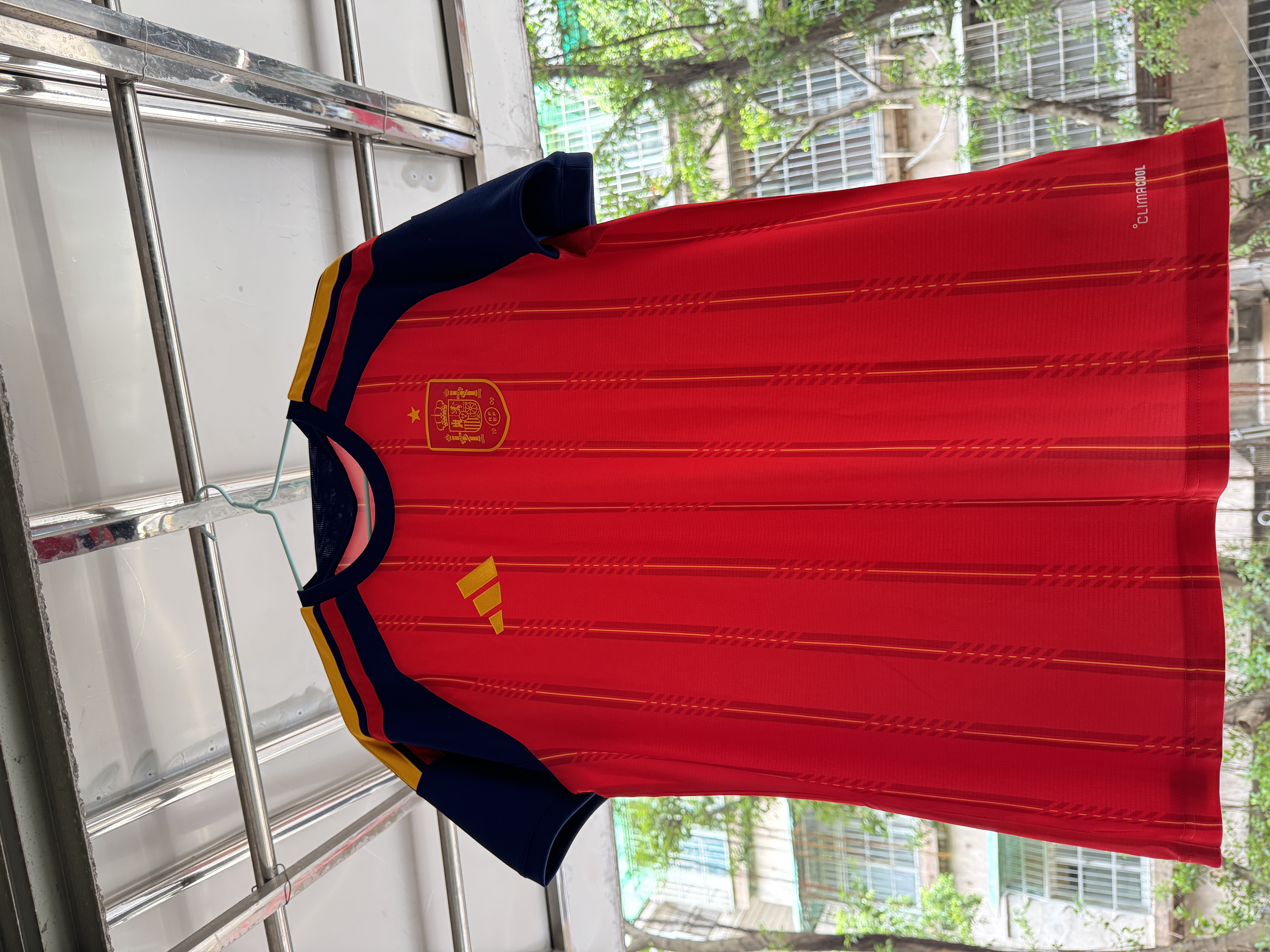 阿迪達斯（adidas）男世界杯球衣足球系列RFEFHJSY西班牙主場球迷版短袖JN4390紅色L 曬單實拍圖