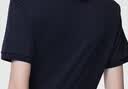 HAZZYS哈吉斯女裝 26新款夏季女上衣純色翻領(lǐng)寬松休閑短袖POLO衫女 藏青色NV XL (170/92A 42) 曬單實拍圖