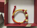 周六福（ZLF）  黃金手鏈寶寶款足金吉祥虎頭帽編織手繩 定價 吉祥虎(13cm+3cm) -2.23g 曬單實拍圖