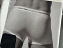 Calvin Klein內衣【七夕禮物吳晗同款】男士三條裝ck低腰棉質透氣防夾臀內褲男 NP2765ORSS-藏青/太空黑/碳灰 3條 XL 曬單實拍圖