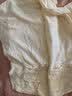 貓人【雙層棉紗縐布】吸汗睡衣女士夏季汗蒸服家居服套裝可外穿白色XL 曬單實拍圖