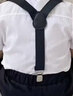 南木熊嬰幼兒套裝夏季男寶寶生日衣服夏款童裝男童周歲禮服背帶褲兩件套 黑色背帶兩件套+領結【90cm】 曬單實拍圖