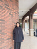 波司登（BOSIDENG）【反季】沖鋒衣鵝絨羽絨服女款90絨三合一防風防雨透氣顯瘦外套 黑色8056 M 165/88A 曬單實拍圖
