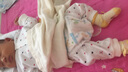 貝貝怡【官方發(fā)售】新生兒衣服嬰兒連體衣開(kāi)檔夏裝男女童寶寶爬服哈衣 藍(lán)白 3個(gè)月/身高59cm 曬單實(shí)拍圖