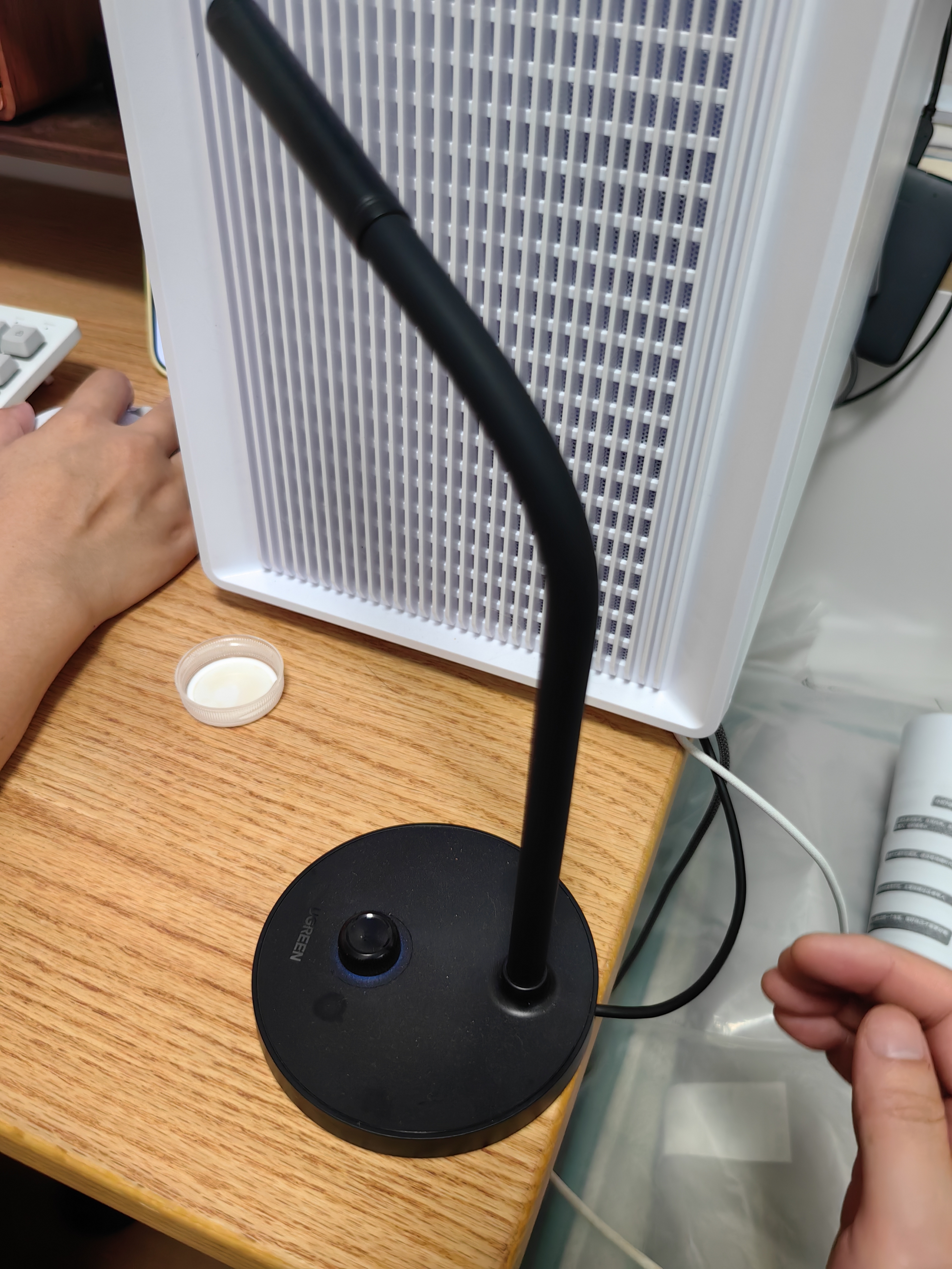 綠聯(lián)USB電腦桌面麥克風(fēng)話筒電容麥電腦臺(tái)式筆記本上網(wǎng)課會(huì)議視頻電競(jìng)游戲語(yǔ)音直播適用音箱 55344 曬單實(shí)拍圖