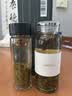 恩爾美（nRMEi）玻璃杯大容量泡茶杯茶水分離男士高硼硅加厚耐高溫便攜辦公水杯子 【防燙杯套+皮圈+茶隔】 600ml 曬單實拍圖