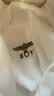 BOY LONDON【街頭簡印】夏黑白圓領基礎男女寬松短袖26年純棉百搭T恤N01968 白色 L 曬單實拍圖