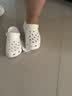 卡駱馳（CROCS）新款厚底云朵洞洞鞋送女友禮物206750 白色   36-37 曬單實(shí)拍圖