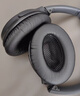 比博歐適用博士BOSE QuietComfort35耳機套qc35二代頭戴式耳機海綿套耳套QC35II耳罩棉墊頭梁墊耳機配件 黑色耳套【一對裝，蛋白皮款】 曬單實拍圖