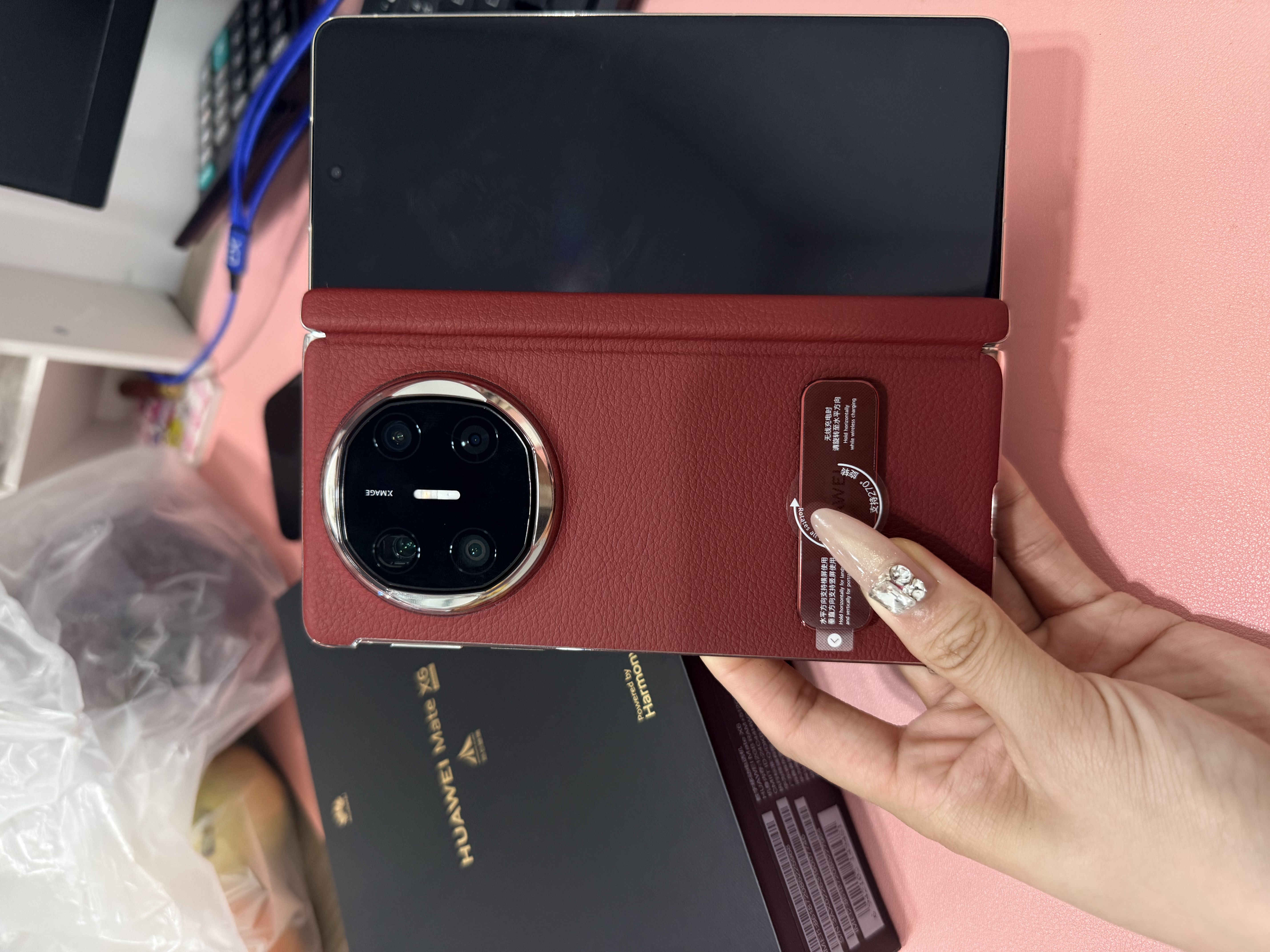HUAWEI Mate X6 12GB+512GB寰宇紅分布式玄武架構 鴻蒙大屏AI 紅楓原色影像折疊旗艦手機 折疊屏 曬單實拍圖