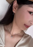 黎夢娜（LIMENGNA）櫻桃耳線耳釘2026新款輕奢小眾設計耳環養耳洞氣質七夕情人節禮物 櫻桃耳線一對 曬單實拍圖