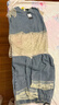 白鹿語鏤空罩衫牛仔褲2件套26夏季新款花邊拼接套裝女 藍色+藍色 M 曬單實拍圖