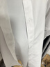 EAEOVNI長袖襯衫男士白色襯衣男大碼胖子正裝修身抗皺職業工裝面試工作服 純白色【快速到貨】 42 【150-160斤】 曬單實拍圖