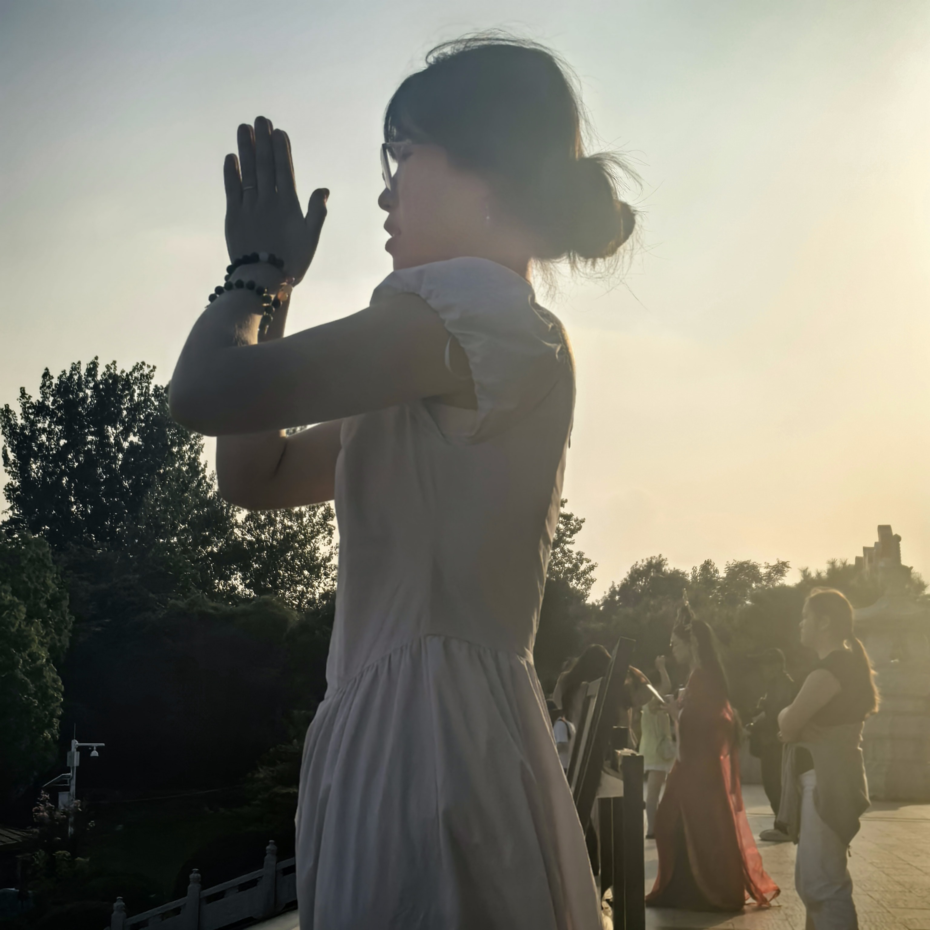 森馬（Semir）連衣裙女26夏甜美公主裙高腰a字垂感顯瘦千金風長裙10A326114015 曬單實拍圖