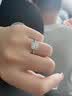 I Dopt950鉑金鉆戒經典方包1克拉培育鉆求婚訂婚送女友老婆情人節禮物 經典方包-1克拉鉆 16號 曬單實拍圖
