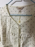 ELAND【香草衫】衣戀襯衫女高級感系帶圓領短袖波點上衣26夏新款 淺黃色(31)L/Yellow-B款EEBWG87R31 L /170 曬單實拍圖