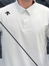 迪桑特（DESCENTE）TRAINING系列TRICOT涼感防曬UPF50+短袖POLO衫 LG-淺灰色 L (175/96A) 曬單實拍圖