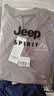 JEEP SPIRIT吉普純棉男短袖t恤夏季山系復古休閑半袖220G重磅寬松體恤兩件裝 曬單實拍圖